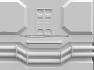 scifi wall panels vol 1 3Dモデル