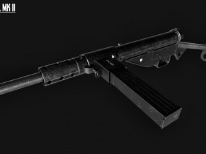 sten mk ii 3D Model