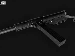 sten mk ii 3D Model