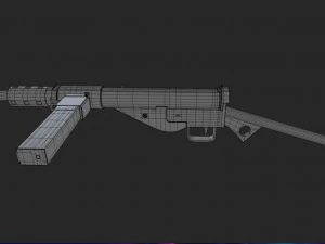 sten mk ii 3D Model