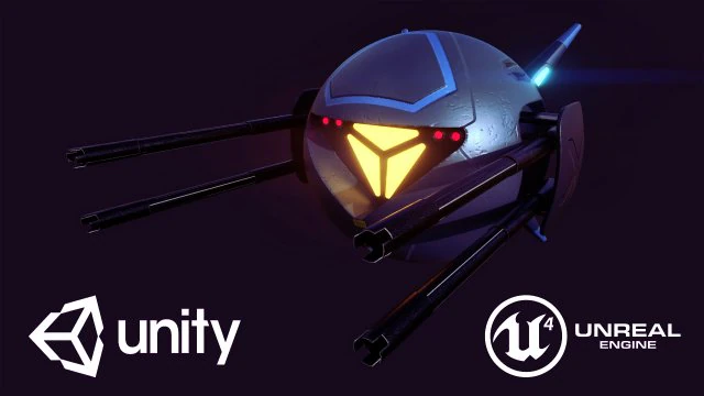 striker drone 3D Model .c4d .max .obj .3ds .fbx .stl .blend