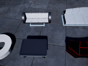 scifi furniture pack 3D Model
