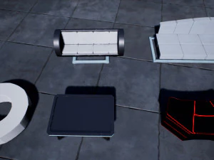 scifi furniture pack 3D Model