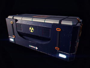 scifi cargo box Modèle 3D