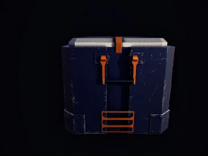 SciFi-Frachtbox 3D Modell