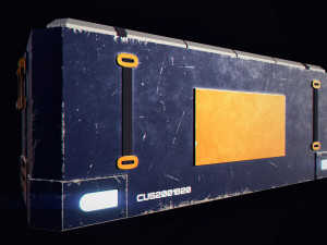 scifi cargo box Modèle 3D