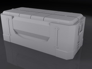 scifi cargo box Modèle 3D