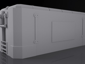 scifi cargo box Modèle 3D