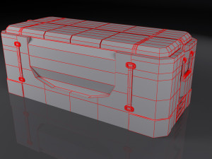 scifi cargo box Modèle 3D