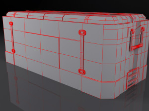 scifi cargo box Modèle 3D