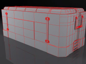 SciFi-Frachtbox 3D Modell