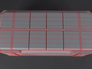 SciFi-Frachtbox 3D Modell
