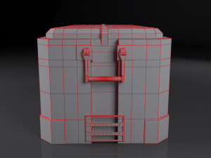 scifi cargo box Modèle 3D