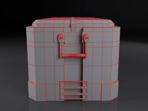 SciFi-Frachtbox 3D Modell