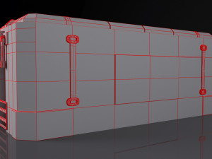 scifi cargo box Modèle 3D