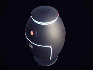 scifi trash can Modèle 3D