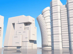 scifi city pack 3D Model