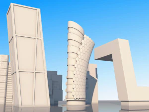 scifi city pack 3D Model
