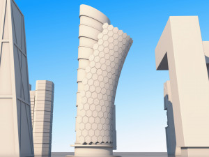 scifi city pack 3Dモデル