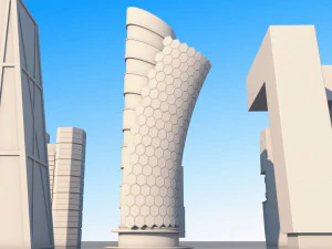 scifi city pack 3D Model