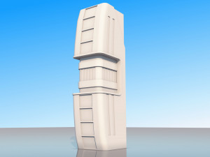 scifi city pack 3Dモデル