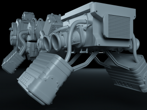 scifi engine pack 3D Модель
