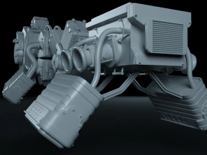 scifi engine pack 3D Model