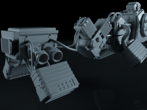 scifi engine pack 3D Модель