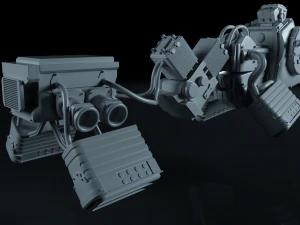 scifi engine pack 3D Model