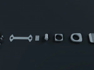 scifi engine pack 3D Model
