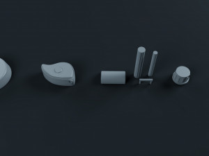 scifi engine pack 3D Модель