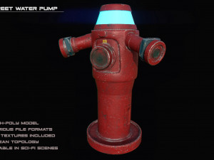 scifi water pump 3D Model
