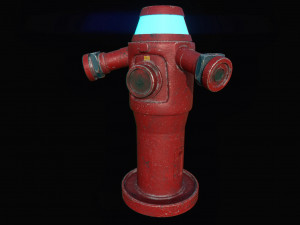 scifi water pump 3D Model
