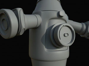 scifi water pump 3D Model