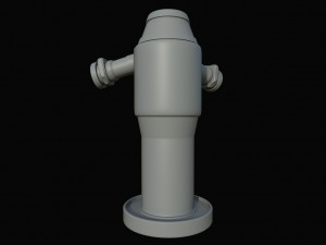 scifi water pump 3D Model