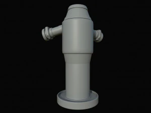 scifi water pump 3D Model