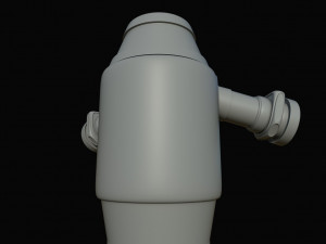 scifi water pump 3D Model