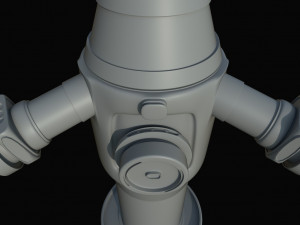 scifi water pump 3D Model
