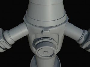 scifi water pump 3D Model