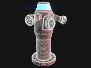 scifi water pump 3D Model