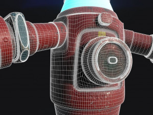 scifi water pump 3D Model