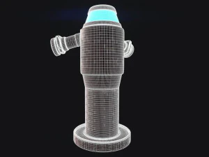 scifi water pump 3D Model