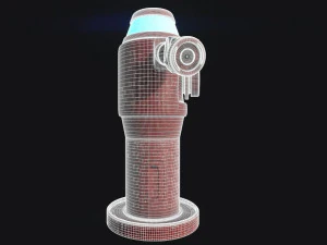 scifi water pump 3D Model