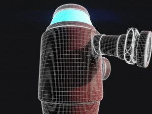 scifi water pump 3D Model