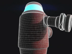 scifi water pump 3D Model
