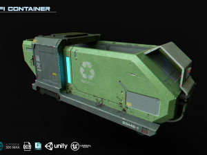 scifi container 3D Model