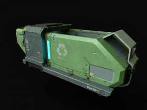 scifi container 3D 模型