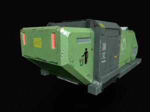 scifi container 3D 模型