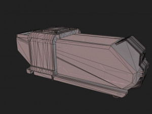 scifi container 3D 模型