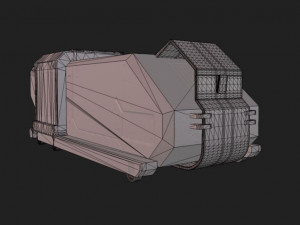 scifi container 3D 模型